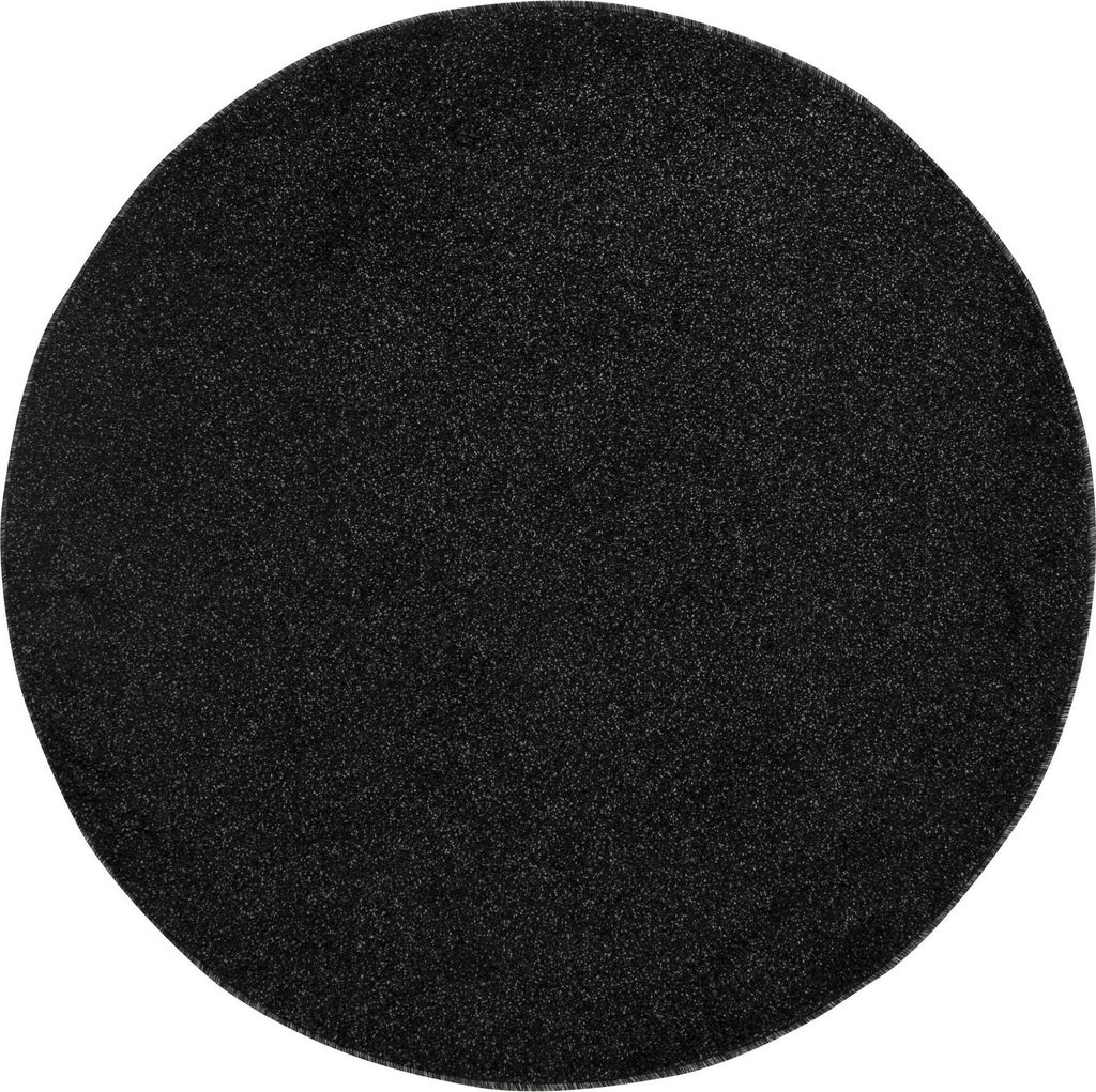 Carpetsale24 Teppich Wohnzimmer Kurzflor Uni Design, Pflegeleicht & Modern, Für Schlafzimmer Flur, Grösse: 200 cm Rund