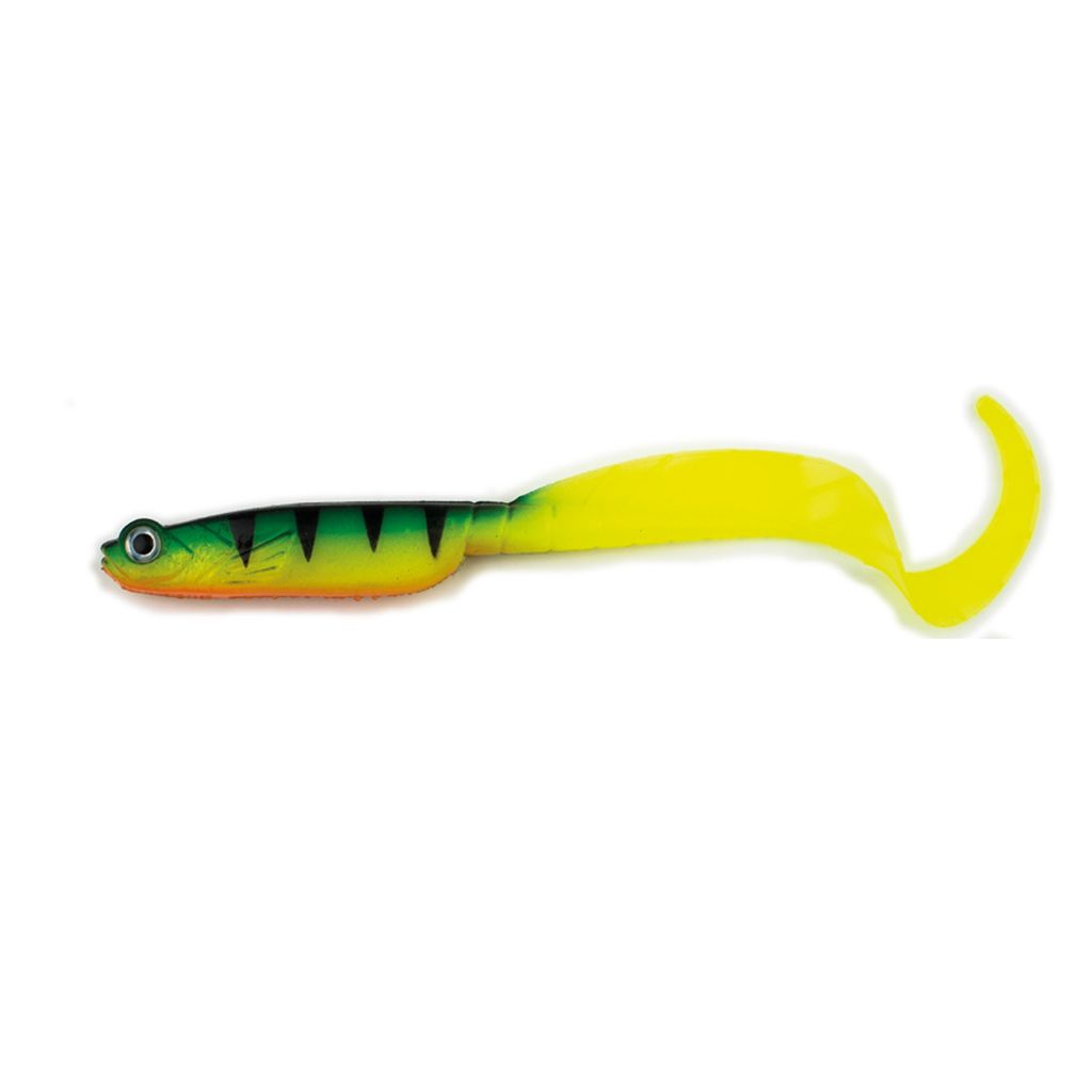 Behr Minno-Tail Twister Gummifisch, Farbe:Firetiger, Länge cm:11.0