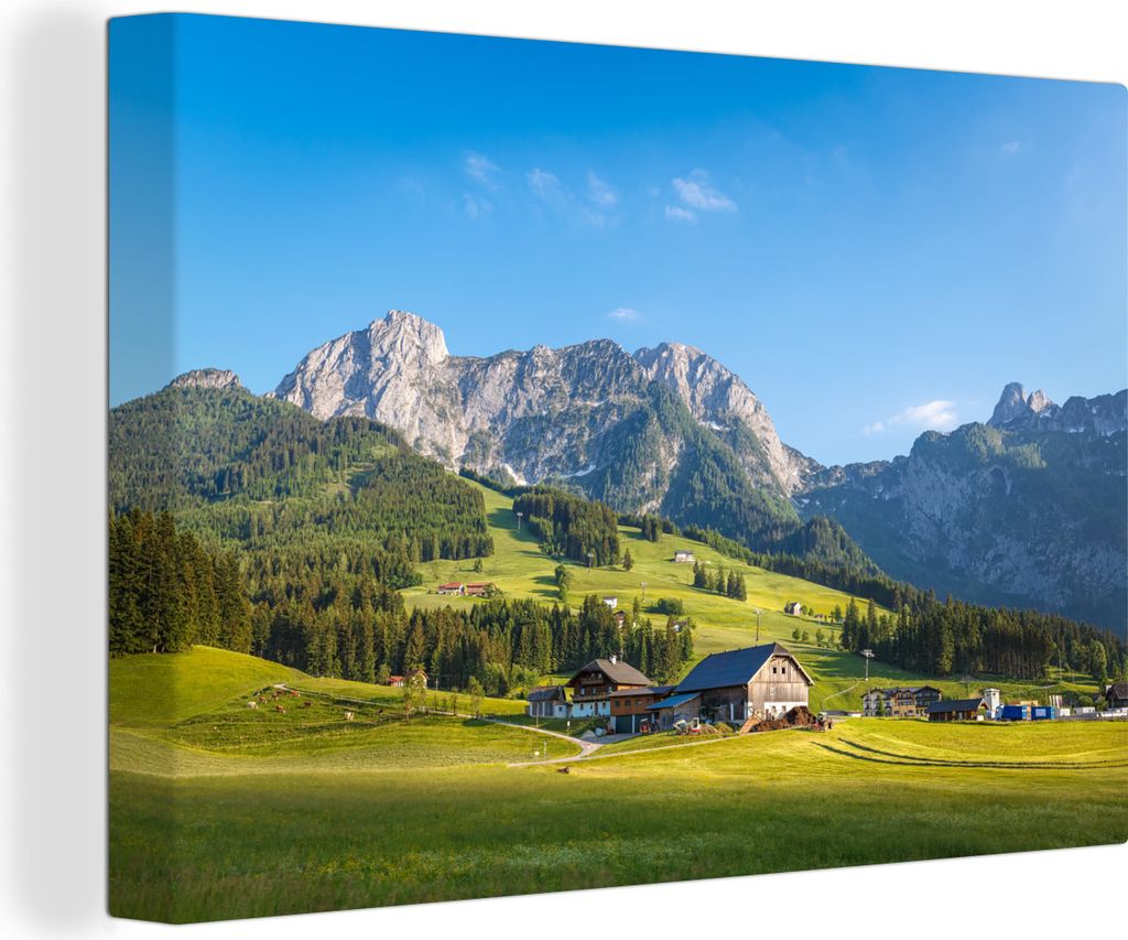 OneMillionCanvasses - Leinwandbilder - 150x100 cm, Berg - Himmel - Wald, Wandbilder Kunstdruck Wanddekoration