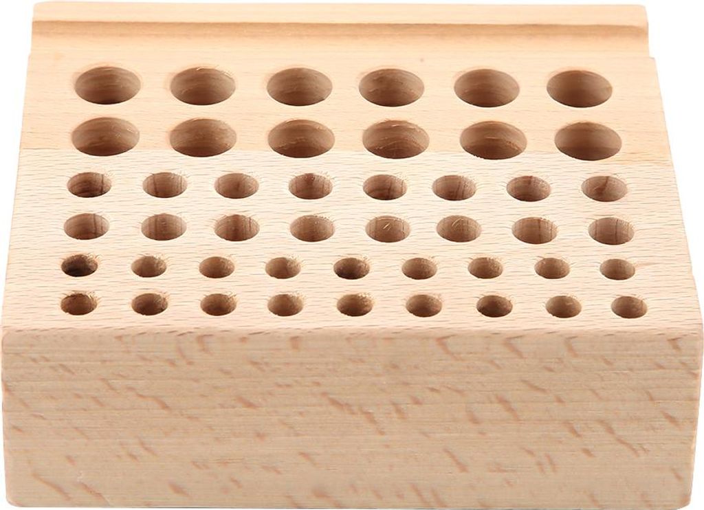 46 Löcher Lederhandwerkswerkzeug tragbarer Ständer, Rack für DIY