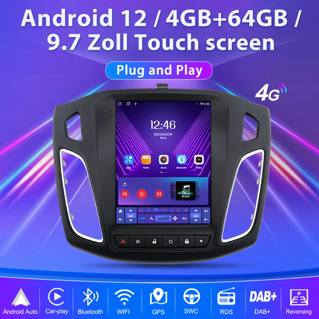GPS Android Ford Focus III 2012-2018 WiFi Bluetooth pour Navigation - 4