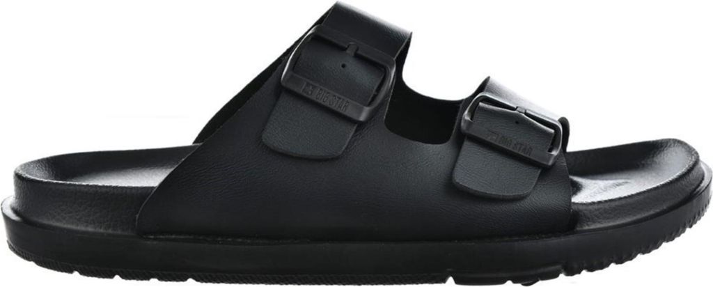 Leichte Damen Badeschlappen Mit Schnallen Big Star NN274A750 Schwarz 37