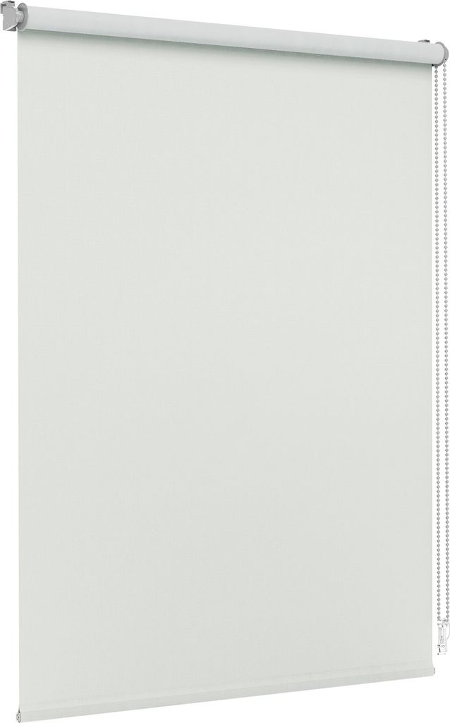 JALOUSIESCOUT Standard Rollo mit Klemmmontage / Lichtdurchlässig, 55 x 100 cm, hellgrau ohne Bohren, für Fenster und Türen