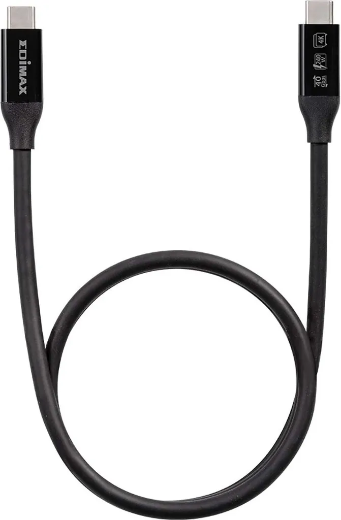 Câble USB4 40 Gbps Compatible Thunderbolt 3 Vidéo 8K et Charge 100W 1m