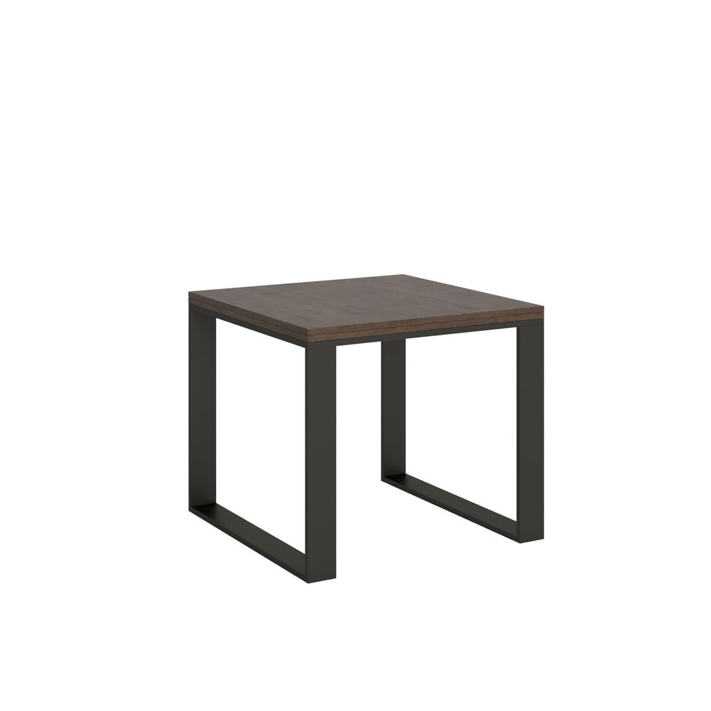 ITAMOBY - Ausziehtisch 90/180x90 cm Tecno Libra Nussbaum Gestell in Anthrazit