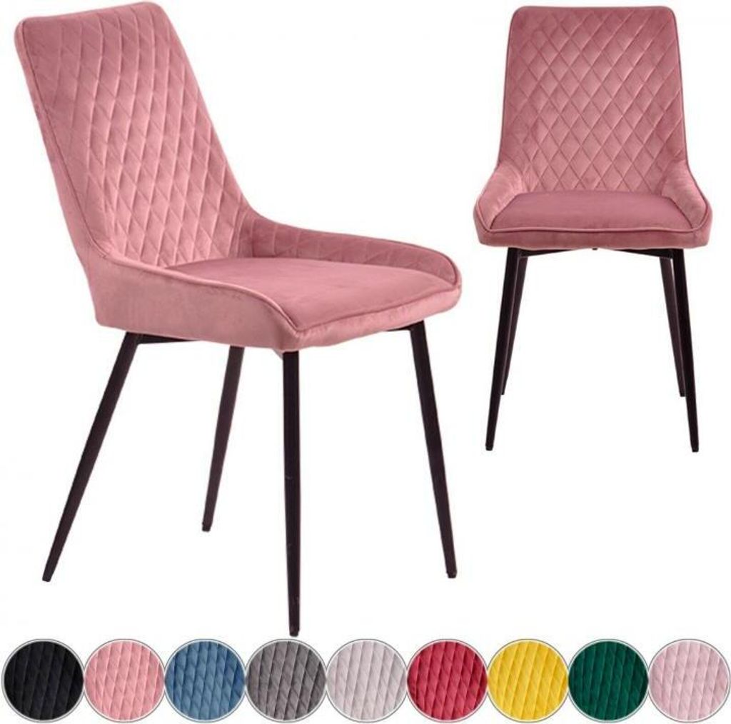 Iomangio Esszimmerstuhl Samt Y1923 Pink