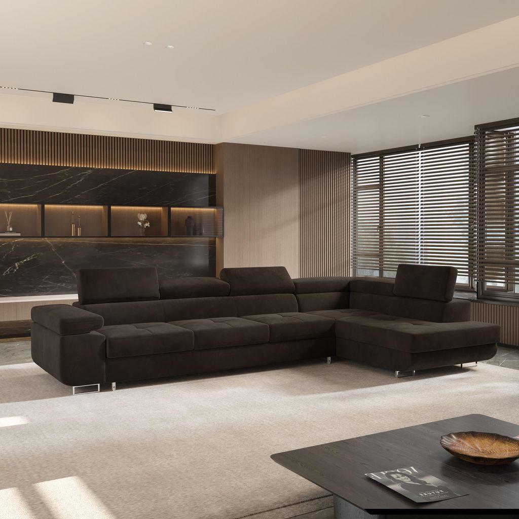 Masseno Ecksofa VICENTE mit Schlaffunktion L-Form, Sofa mit Produktbild 