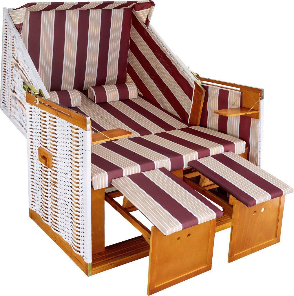 tectake Strandkorb mit Polster, verstellbar, Kaufland.de