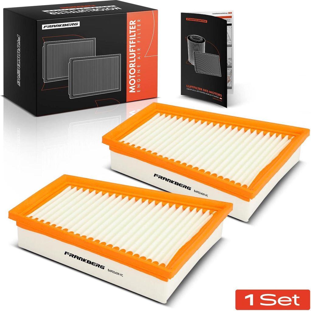 Frankberg 2x Luftfilter Filtereinsatz für Renault Grand Scénic III JZ0/1 Megane III