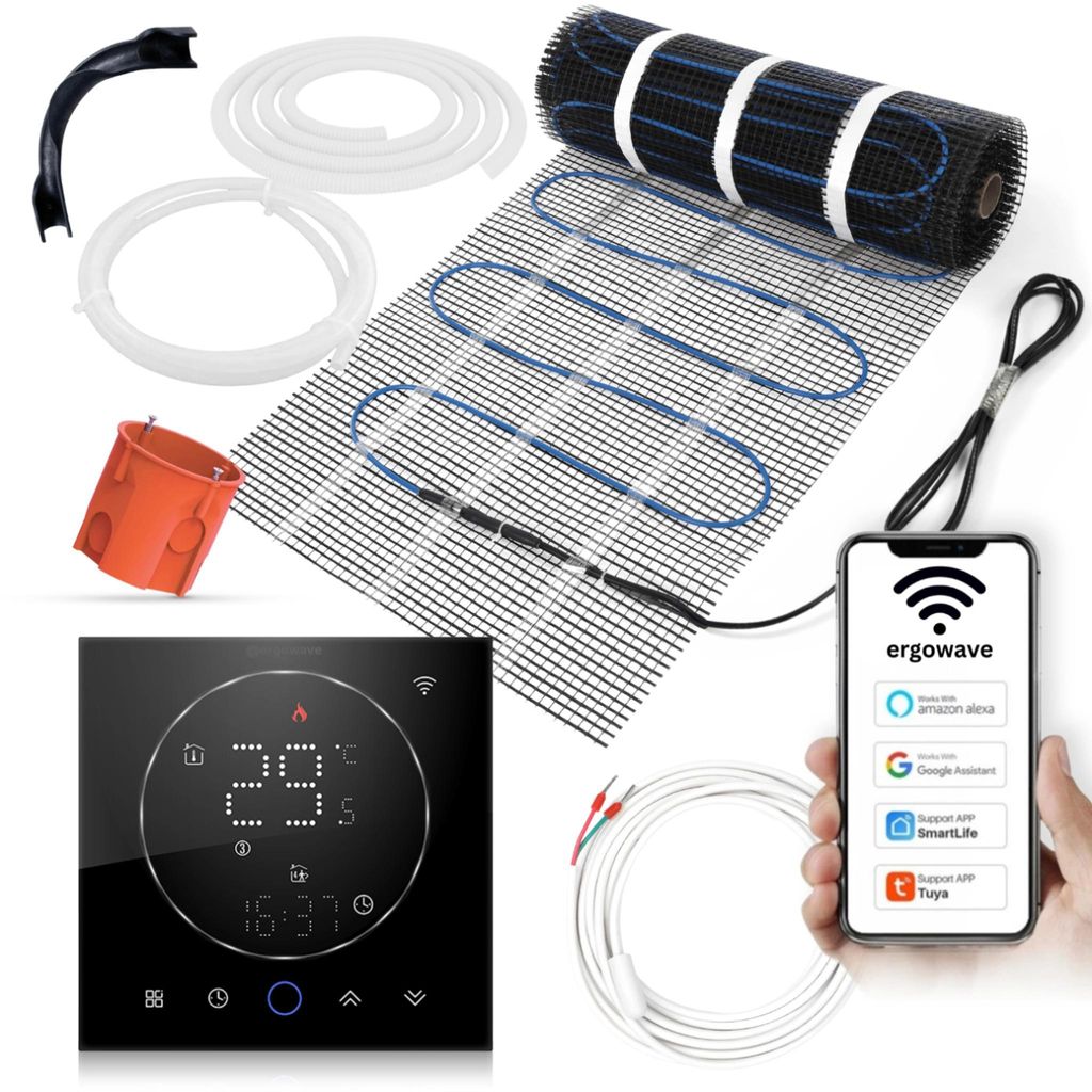 Mata grzewcza 160W/m2 | 6m2 z termostatem CLEAR.B Zdjęcie produktu 