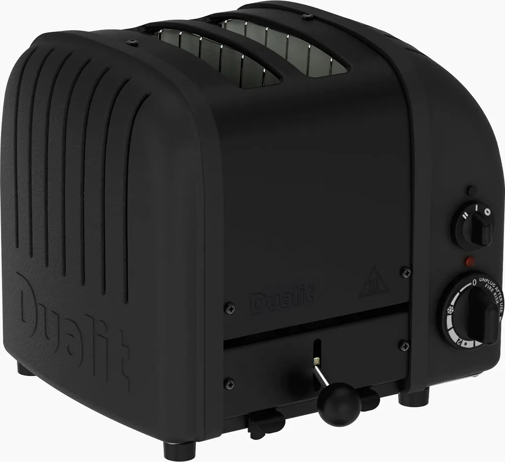 Toaster 2 fentes noir mat Dualit 27396 NewGen 1200W pour pain et bagels