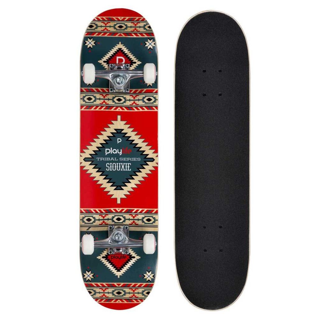 Playlife Tribal Siouxie 8.0´´ Skateboard Rot 31 Inches Rot Produktbild 
