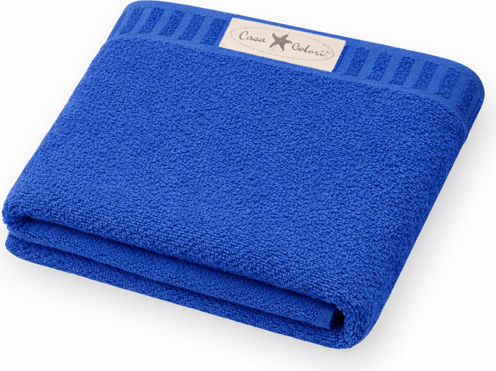 Casa Colori Frottier Badetuch 100x150cm 100 x 150 cm royal Hohe Farbbrillanz, Einfache Pflege