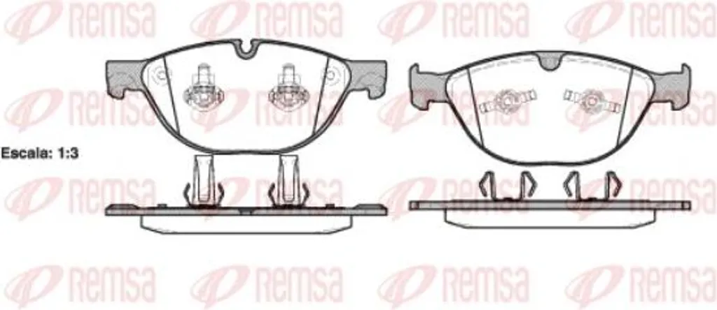 Plaquettes de frein REMSA 0958.30 anti-sifflement Jaguar XJ C2D3801