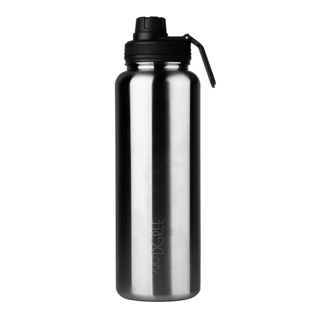 Edelstahl Thermo Trinkflasche noLimit 1200ml - Doppelwandig + Gratis Sportdeckel