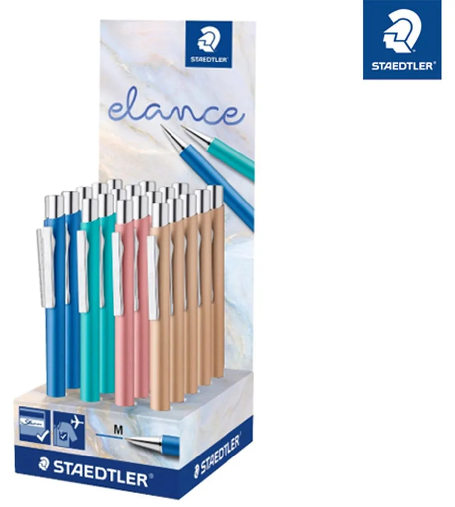 Stylo à bille elance STAEDTLER 421 45CA20 avec clip métal et clic doux