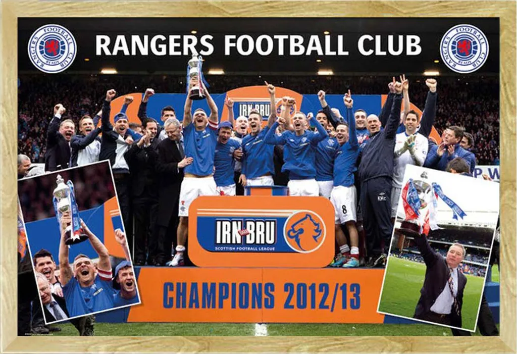 Poster Rangers Campioni 12/13 con Cornice MDF Faggio | Shinsuke Maxi