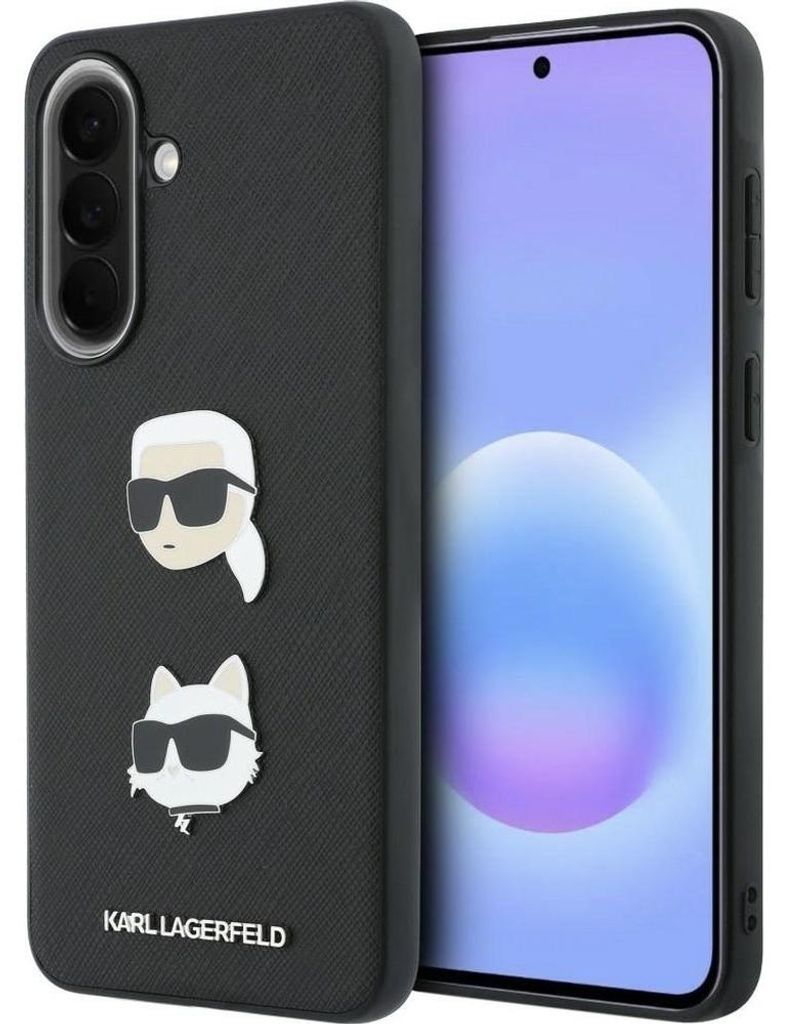 Custodia Karl Lagerfeld per Galaxy A57 in Pelle finta nera Immagine del prodotto 