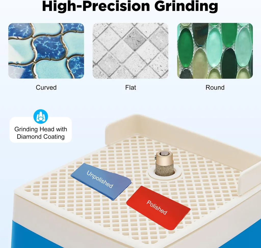 Mini ponceuse pour recoins difficiles : rapidité et précision bleu EU - 3