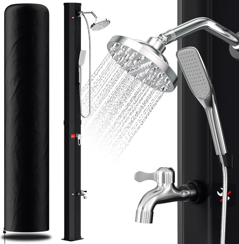 Scheda Tecnica Doccia Solare 35L Jayseuw: Kit Completo con Copertura