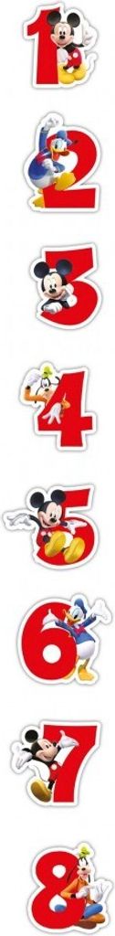 Mickey Maus Geburtstagsparty Tortenkerze Nummer 7