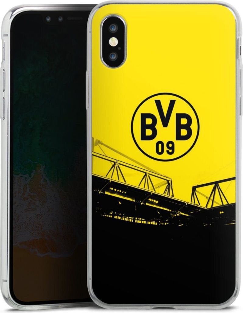 DeinDesign Slim Hülle für Apple iPhone X Silikon Case Ultra Dünn Handyhülle BVB Borussia Dortmund Fanartikel