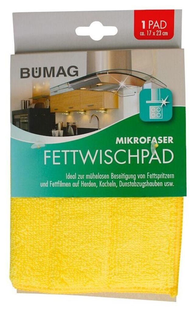 Fett - Wischtuch Mikrofaser, farblich sortiert, 17 x 23 cm, Produktbild 