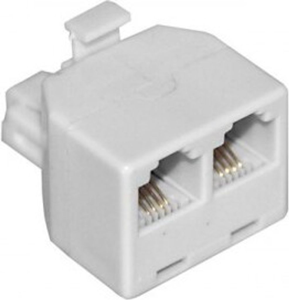 Goobay ISDN T-Adapter, RJ11/RJ14-Stecker (6P4C) > 2x Produktbild 