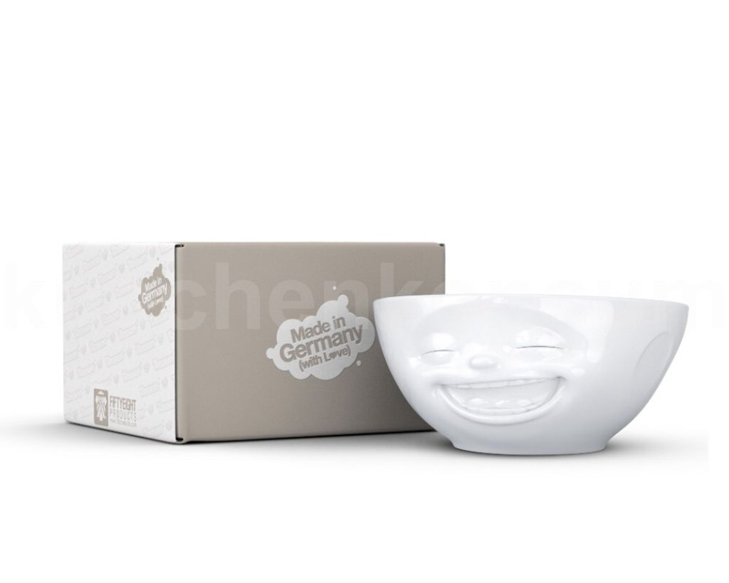 FIFTYEIGHT PRODUCTS Frühstücks-Geschirrset TV Tasse Schale 05.01 Verträumt 500 Ml Weiß (1-tlg