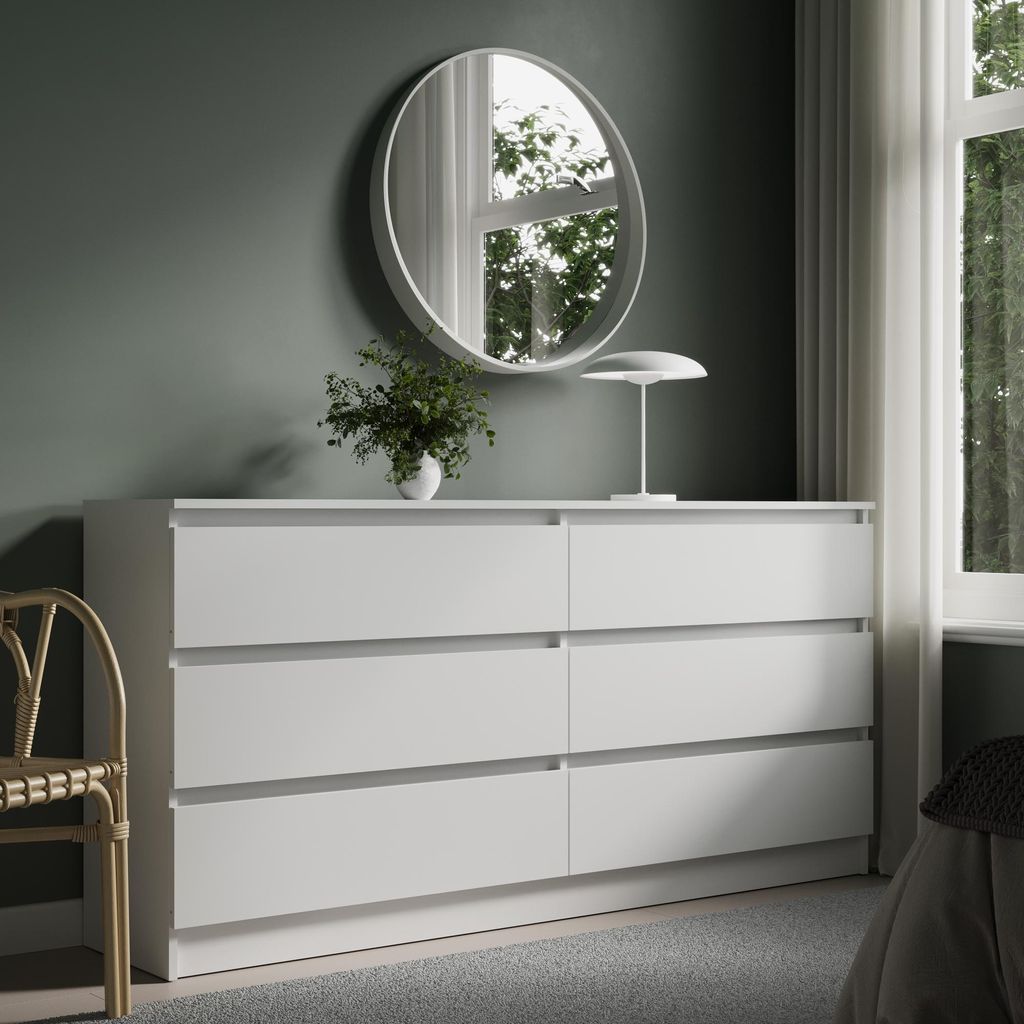 Home Collective Kommode Sideboard mit 6 Schubladen Produktbild 