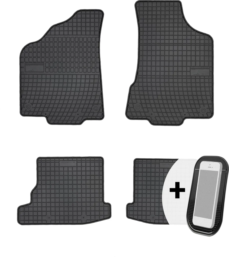 Tappetini in gomma per auto Tappetini per auto Set di 4 pezzi - per VW Polo III 1999-2001
