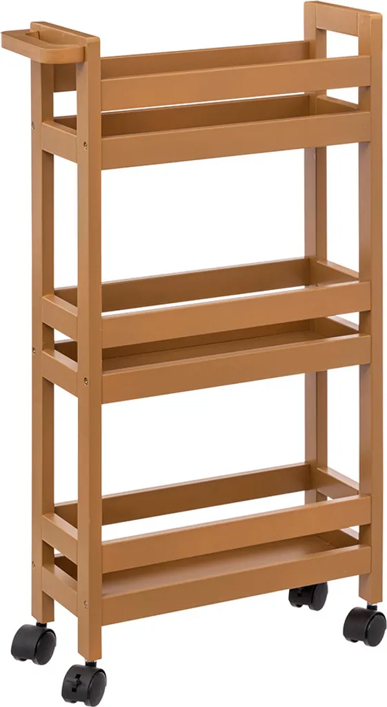 Chariot Strasbourg Brown Eazy Living - Meuble d'appoint bois et métal