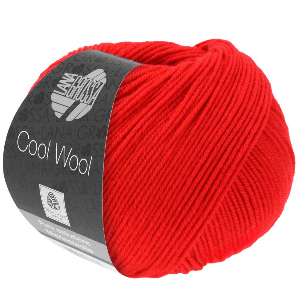 Lana Grossa - Cool Wool 0417 leuchtendrot Produktbild 