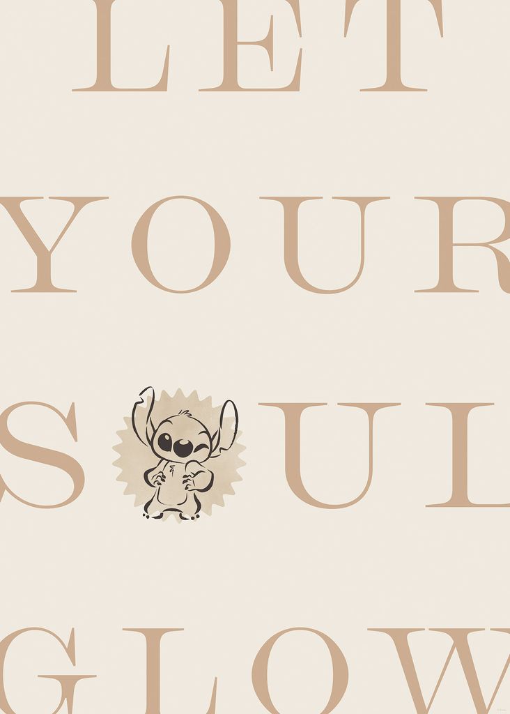 Komar Wandbild- Disney Lilo and Stitch Soul Glow - Größe 50 x 70 cm