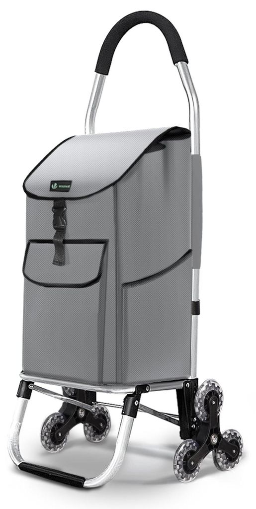 VOUNOT® Aluminium Einkaufstrolley Treppensteiger, Trolly Produktbild 