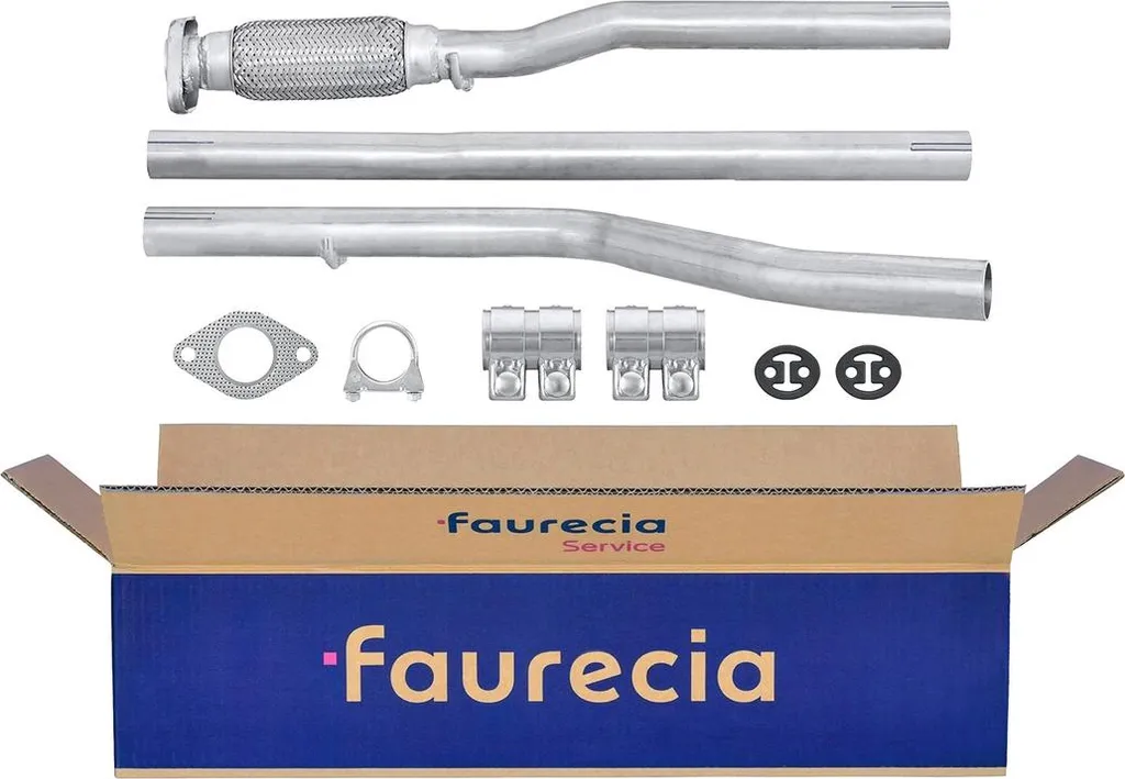 Tube d'échappement central pour FIAT PUNTO 188 avec kit montage HELLA