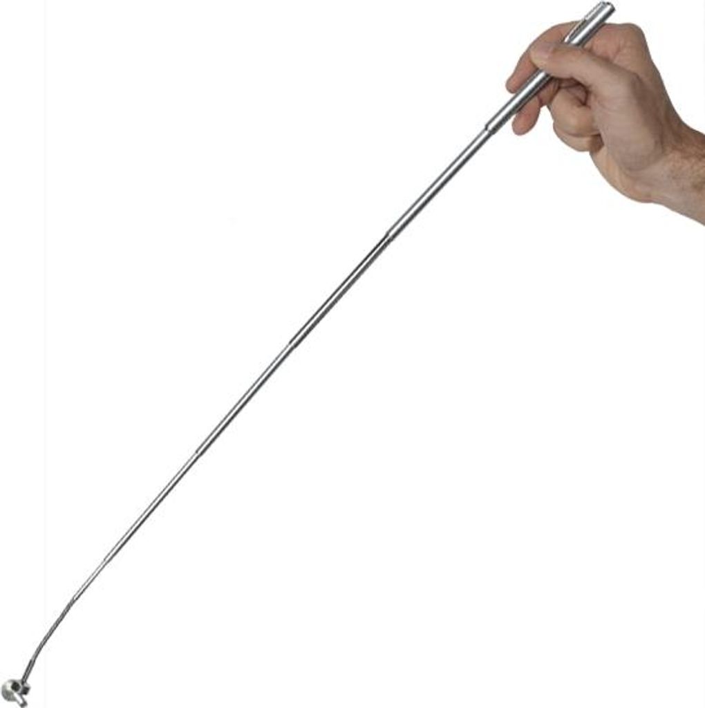 Magnetischer Aufheber – Teleskopierbar 22–600 mm – Starker Magnet Ø13 mm – Metallausführung mit Aufhängehaken – Ideal zum Aufnehmen vo...