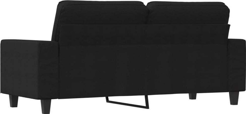 vidaXL 2-Sitzer-Sofa Schwarz 140 cm Stoff Produktbild 4