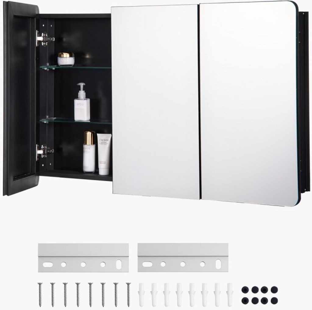 Medizinschrank Arzneischrank mit Spiegel - Verstellbar 1017x135x647mm - Apothekerschrank für Badezimmer und Klinik