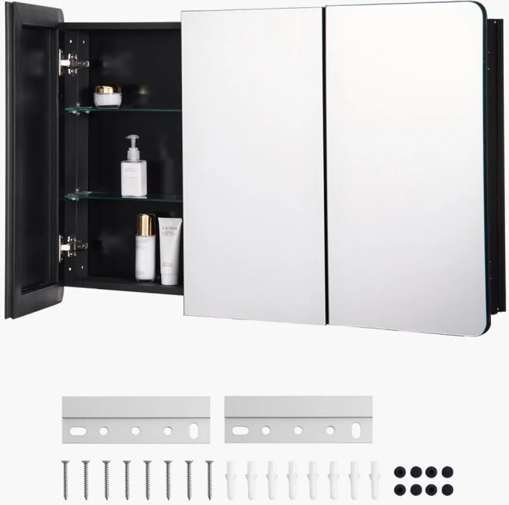 Armoire à pharmacie pour salle de bain et clinique avec grand miroir