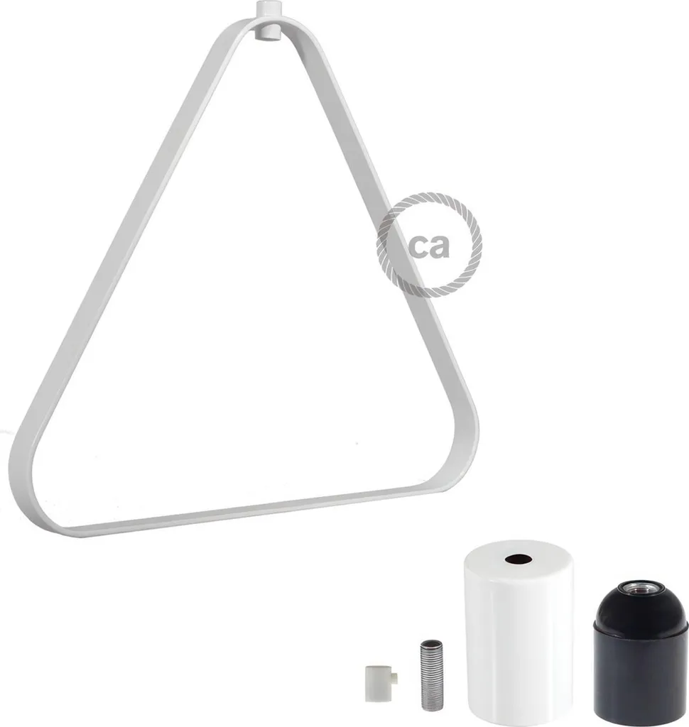 Creative Cables Duedì Apex Abat-jour Métal Noir avec Douille E27 Design