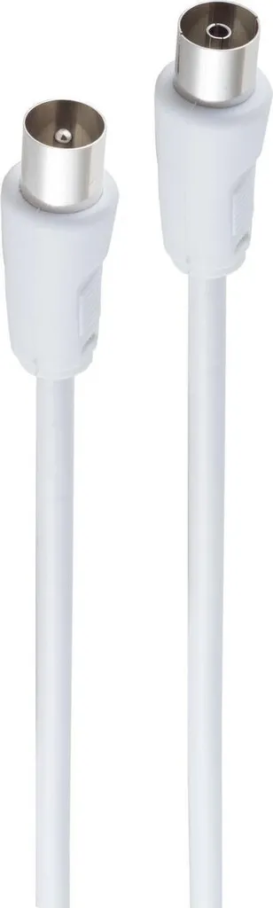 shiverpeaks BASIC-S Câble d'antenne 9,5 mm mâle femelle blanc 1,5m