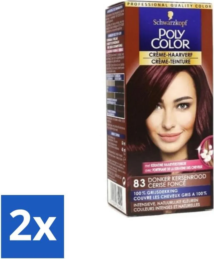 Tinta Capelli Poly Color Rosso Ciliegia Scuro - Pack da 2 Schwarzkopf