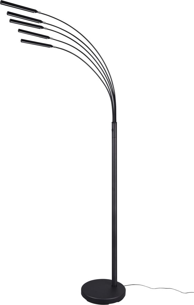 LED stojacia lampa REED 5x3, 5 W 5x350 lm 3000 K čierna Obrázok produktu 
