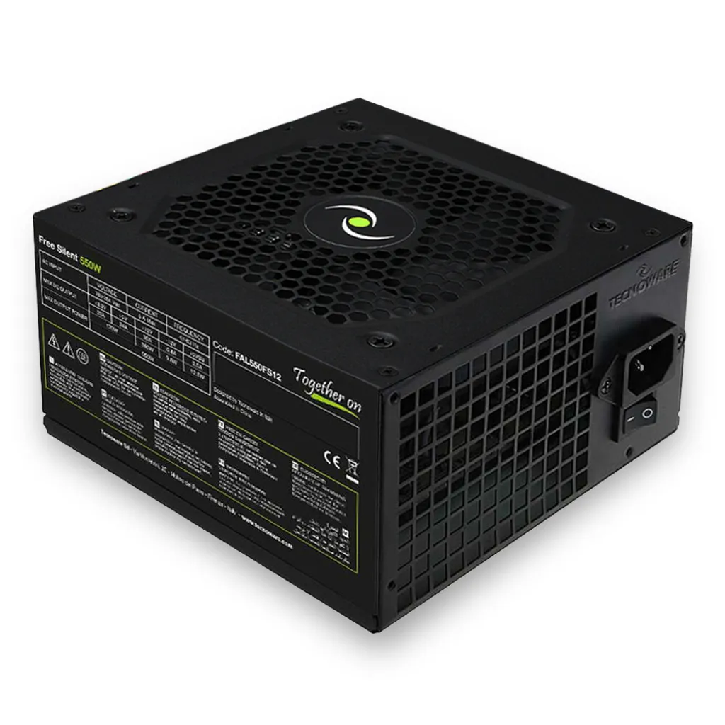 Alimentatore Tecnoware 550W ATX FAL550FS12: Affidabilità per PC Office