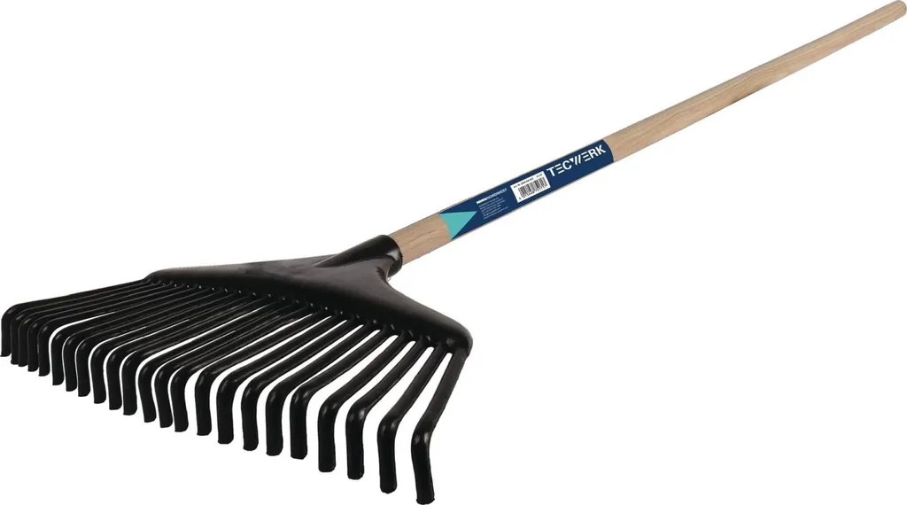 Rastrello Foglie 430 mm | Legno e Plastica Eco-Friendly per Giardino