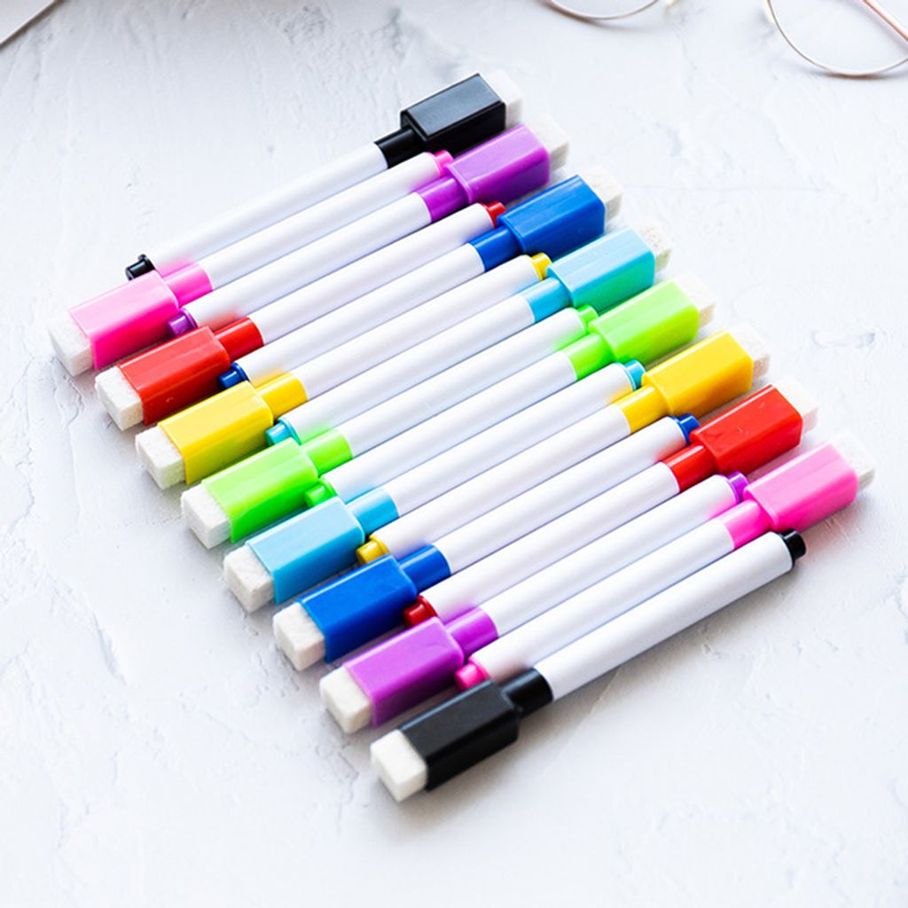8 Farben trocken abwischbare Marker mit Radiergummikappe, Produktbild 4