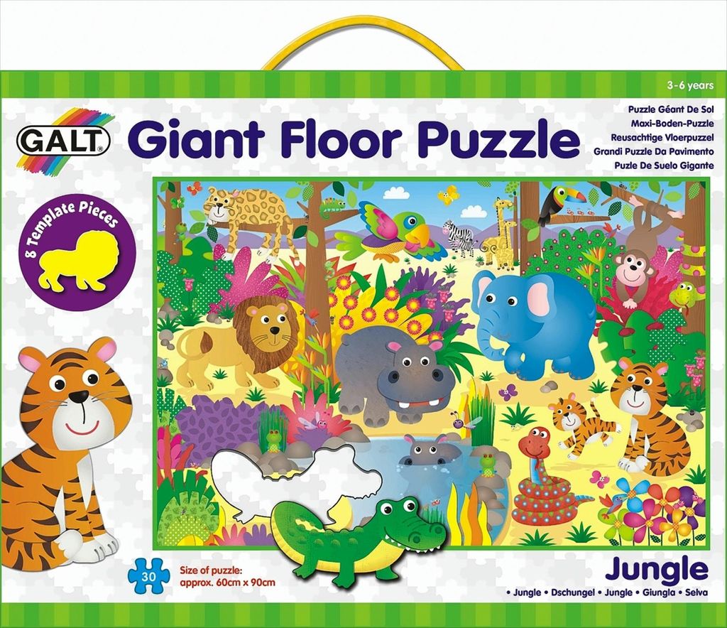 Riesiges Bodenpuzzle: Dschungel – 30 Teile Produktbild 