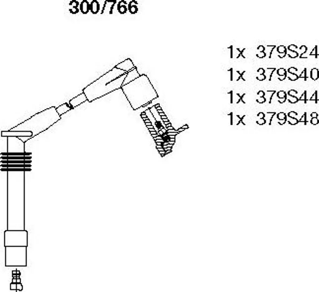 Kit Cavi Accensione BREMI 300/766 High Conductivity | Opel 93176701