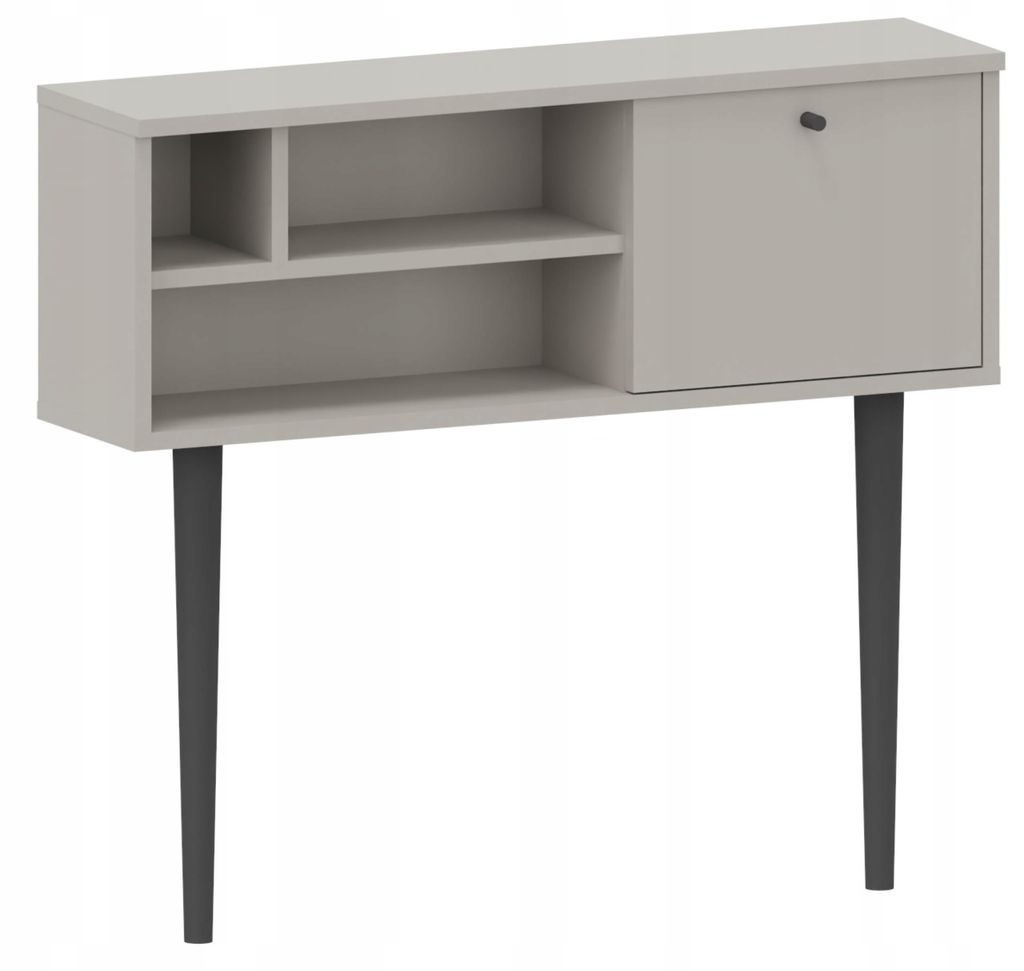 MATKAM Dotti Garderobenkonsole in moderner Skandi-Optik| Abmessungen H 75 cm x B 85cm x T 21 cm | Mit zwei verjüngenden Beinen, Wandmontage (Kasch...